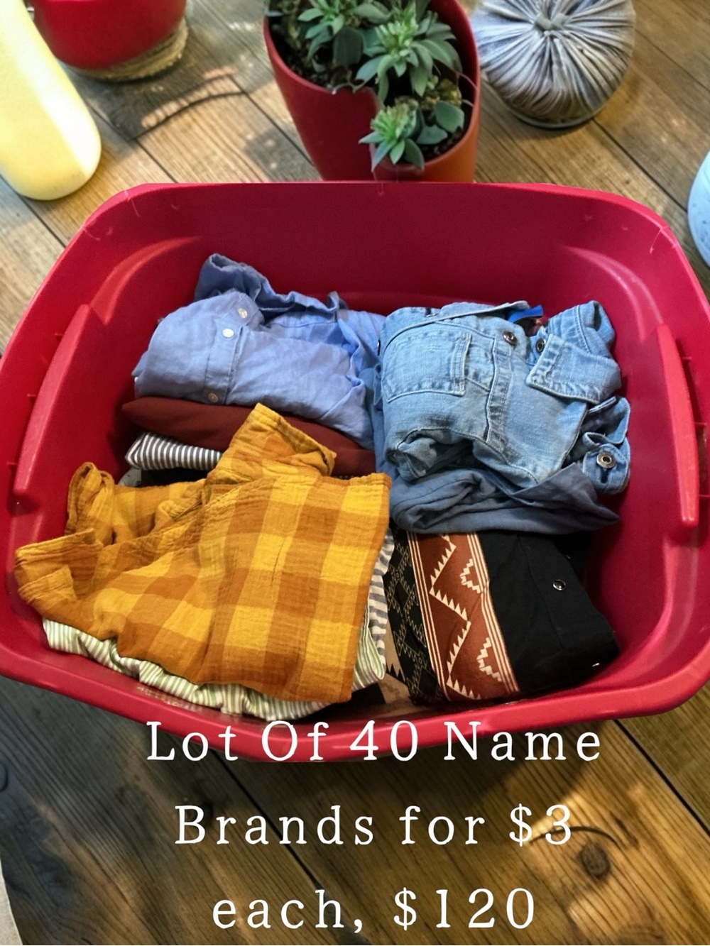 40 items $3 each, $120, all name brands